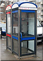 Blue and red phoneboxes, Central Street, London EC1