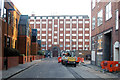 Looking south along Macclesfield Street, London EC1