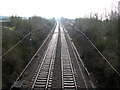 The Norwich to London mainline through Great Moulton