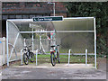 Kingswood railway station: cycle shelter