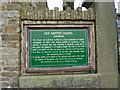 Old Baptist Chapel, Goodshaw, Sign