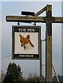 The Fox pub sign, Pave Lane