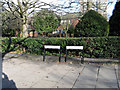 Croydon:  Signs on the footpath