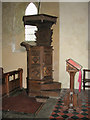 TG4006 : St Mary's church - Jacobean pulpit by Evelyn Simak