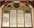 TG4006 : St Mary's church - C17 Commandment boards by Evelyn Simak