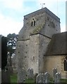 The church tower at  St Mary