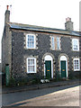 Flint cottages in The Street