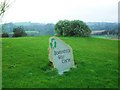 Entrance stone at Downpatrick Golf Centre