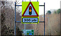 J3468 : Traffic signals ahead sign, Belfast by Albert Bridge