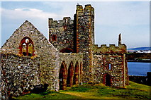 SC2484 : Peel Castle interior - St German Cathedral, Peel Bay by Joseph Mischyshyn