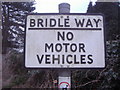 Pre-Worboys bridleway sign, Leatherhead