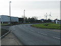 The road through Avonmouth Docks industrial area