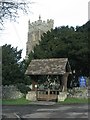 The lych gate of the church in Portbury