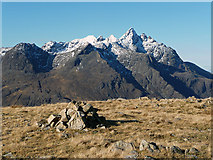 NG5123 : Summit cairn of Ruadh Stac by John Allan