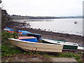 Dinghies on the foreshore at Saltash