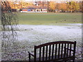 Pavilion and cricket pitch at Lindford