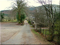 NM9955 : Track towards houses in Duror by Dave Fergusson