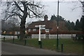 Road sign, junction of High St, Spray Hill & Broadway (B2162)