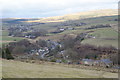 Whitewell Bottom from the hillside above