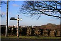 Signpost on the A523