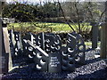 Wine racks on the river bank