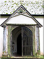 TM0179 : St Andrew's church - C16 wood-framed porch by Evelyn Simak