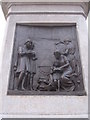 SJ3787 : Sefton Park - NW plaque on Rathbone statue by John S Turner