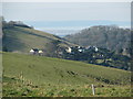 View over Burridge from the A39