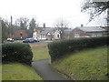 Looking from the church path towards The Kingsley Centre