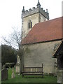 Seat in Headley Churchyard