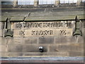 NY9363 : Date stone on Hexham Community Church by Mike Quinn