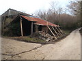 Tumbledown barn at Gwarnick Manor