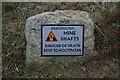 Mineshaft warning sign