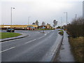NS8451 : Roundabout on the outskirts of Carluke by G Laird