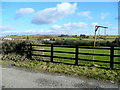 Plasnewydd sign and turbines