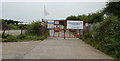 Construction site at the far end of Herbert Road, Newport