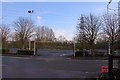 SU1383 : Car park entrance at Mannington Retail Park by Steve Daniels