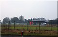 Hangars at the Cotswold Gliding Club