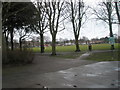 Late winter in the recreation ground in St Matthew