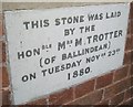 Foundation stone for Worthing Baptist Church