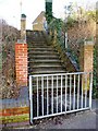 Steps up to Mandela Way, from Commercial Street