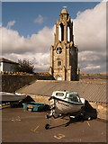 SZ0378 : Swanage: Wellington clock tower by Chris Downer