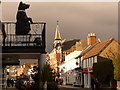 SY9287 : Wareham: Black Bear and Town Hall by Chris Downer