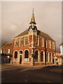 Wareham: the Town Hall amid threatening skies