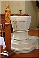 St Luke, Pentridge Street, London SE15 - Font