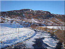 NN6791 : Crùban Beag from Crubenmore Bridge with River Truim in foreground by Sarah McGuire