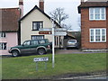 Old Road Sign B1077 High Street, Debenham