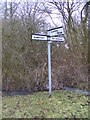 Roadsign on Crowfield Road