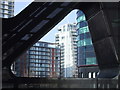 Modern architectural forms at Salford Quays