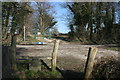 Track crosses the Darent Valley Path